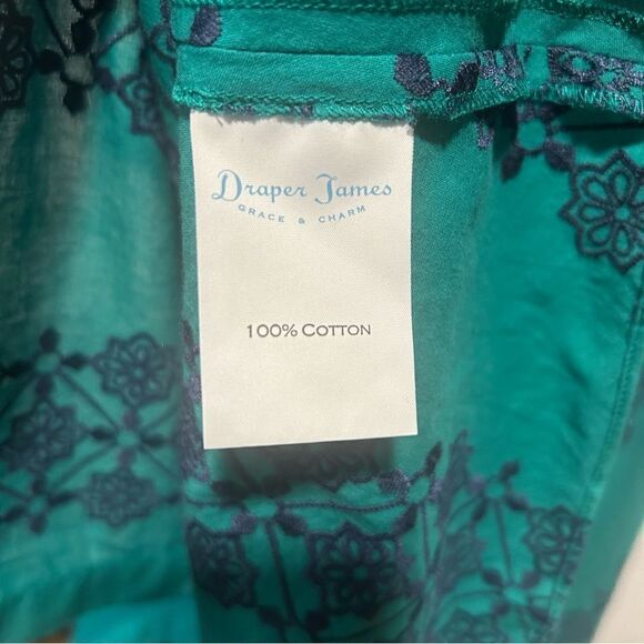 Draper James Floral Honeycomb Lace 3/4 sleeve Shirtdress - Picture 9 of 16